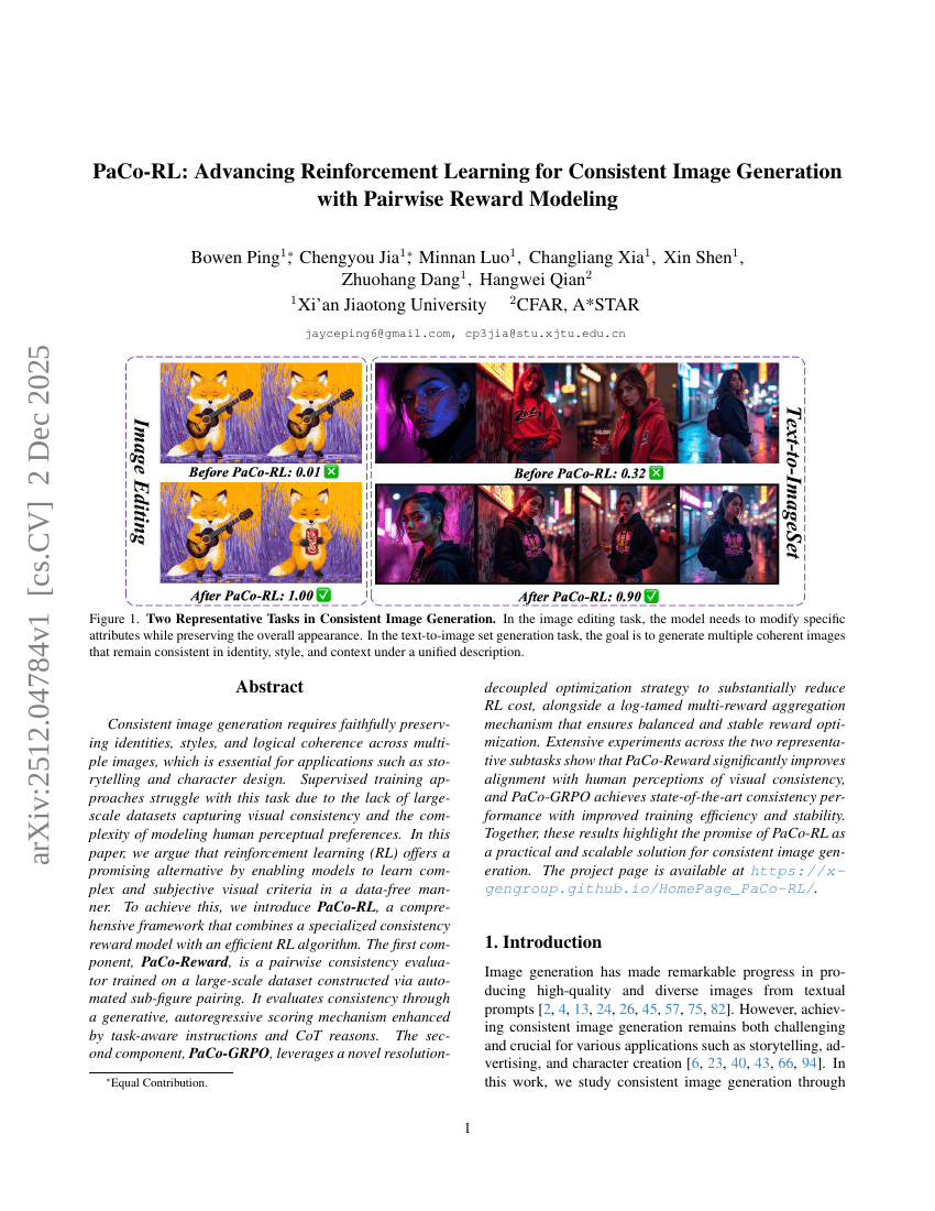 PaCo-RL: Fortschritt im Verstärkungslernen für konsistente Bildgenerierung mittels Paarweiser Belohnungsmodellierung