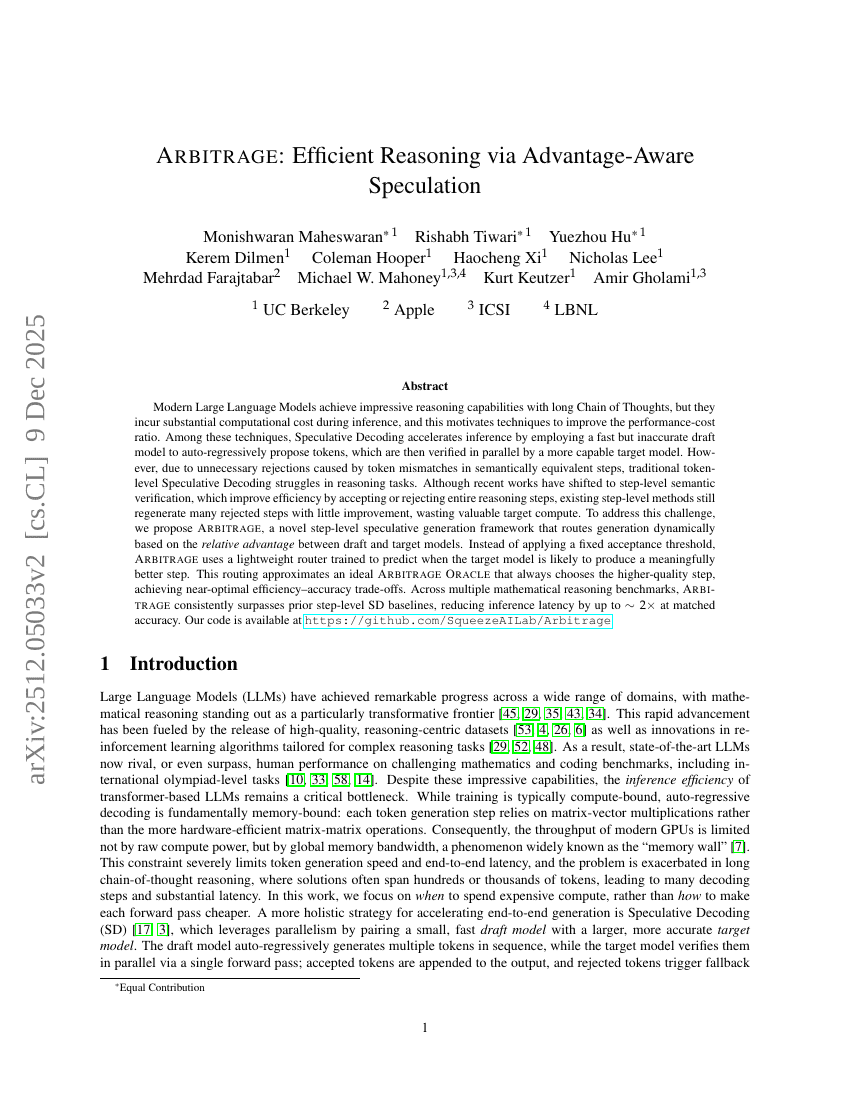 Arbitrage: Effizientes Schlussfolgern durch vorteilsbewusste Spekulation