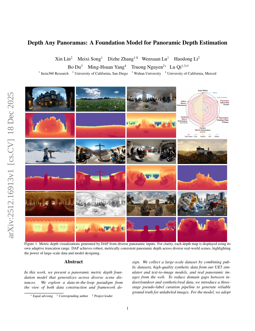 Depth Any Panoramas: A Foundation Model for Panoramic Depth Estimation