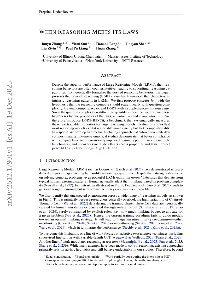 When Reasoning Meets Its Laws