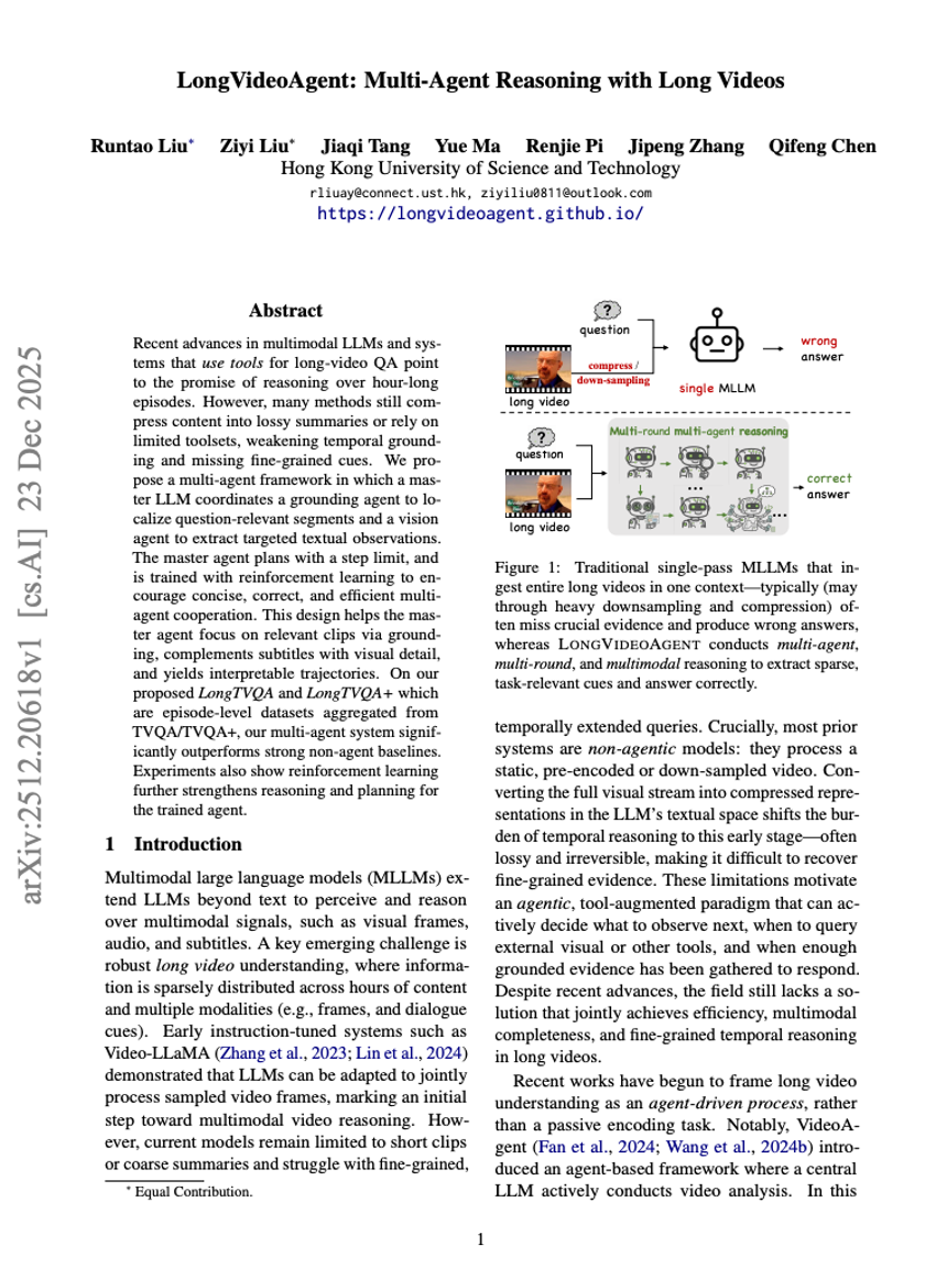 LongVideoAgent: Multi-Agent Reasoning with Long Videos