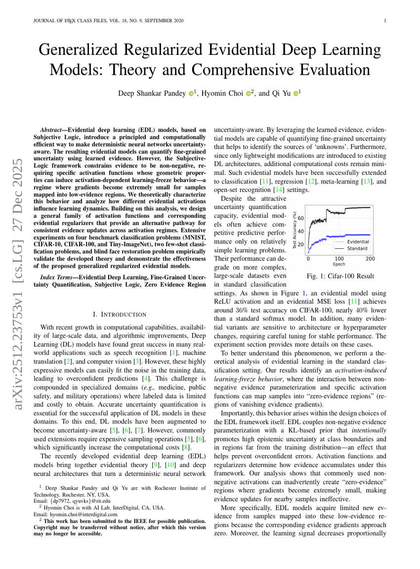 Generalized Regularized Evidential Deep Learning Models: Theory and Comprehensive Evaluation