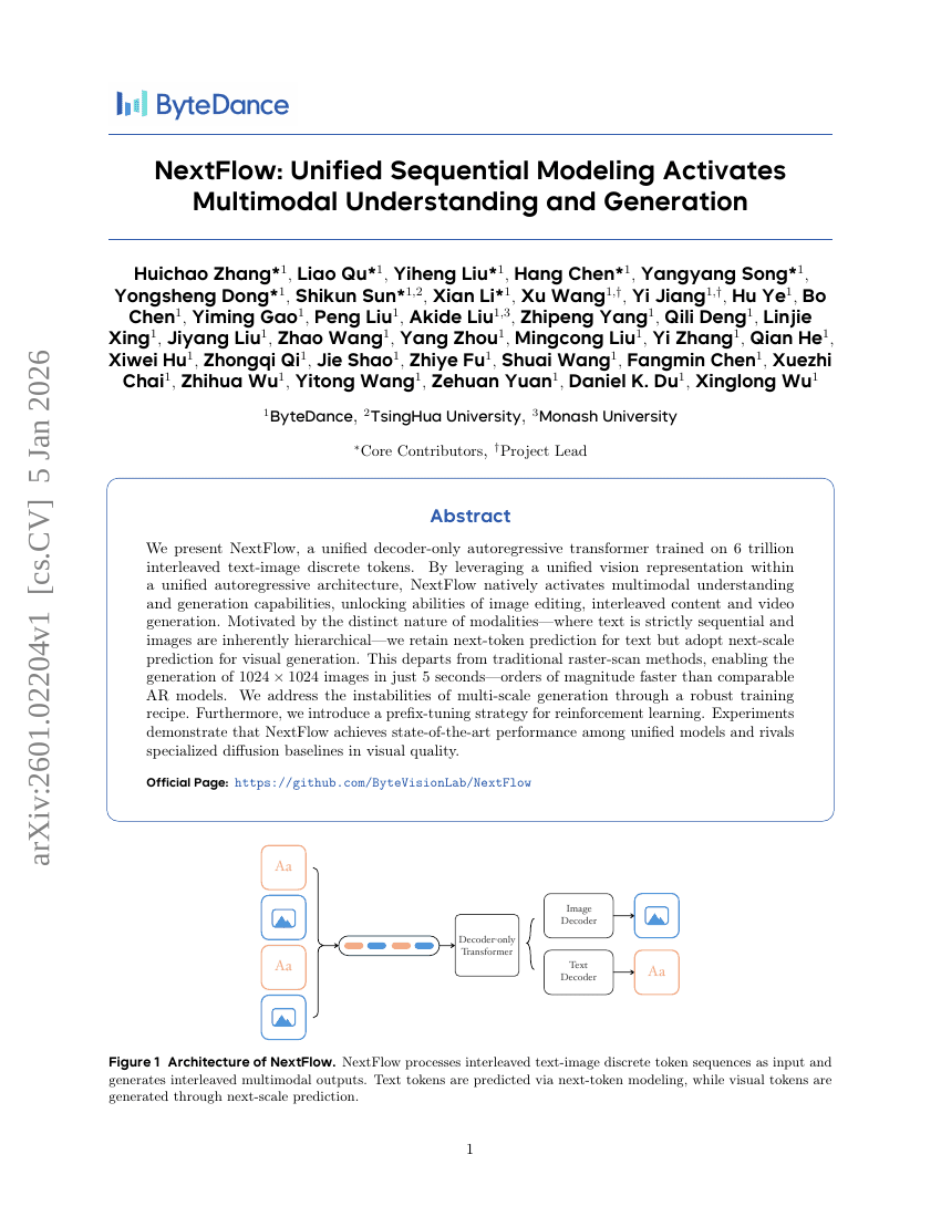 NextFlow: Unified Sequential Modeling Activates Multimodal Understanding and Generation