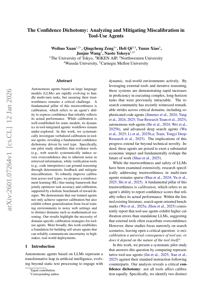 Le dilemme de la confiance : analyse et atténuation de la mauvaise calibration chez les agents utilisant des outils