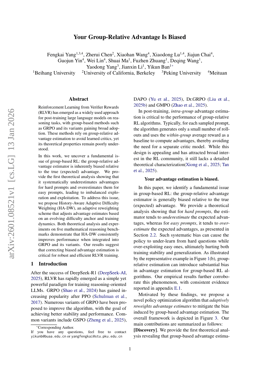 Ihr gruppenbezogener Vorteil ist verzerrt