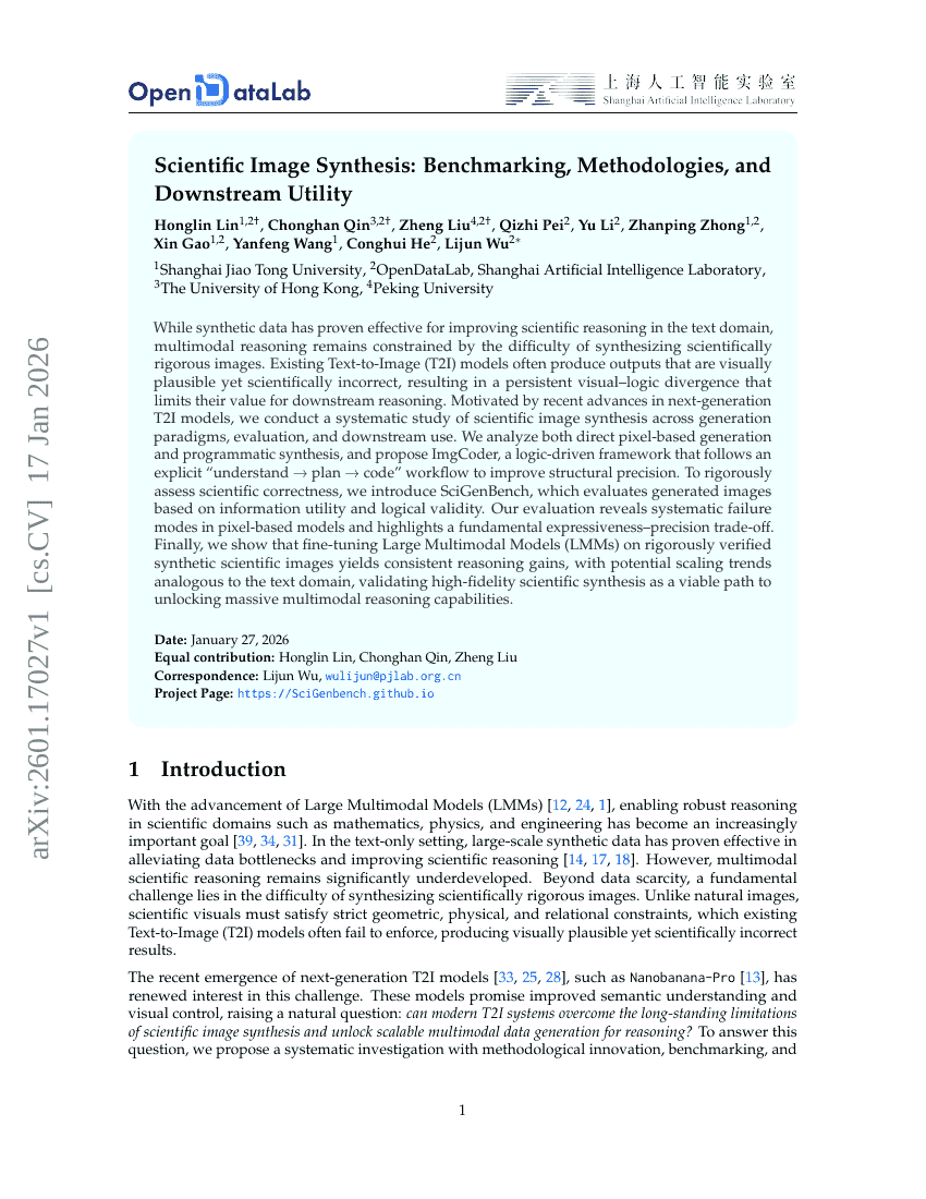 Wissenschaftliche Bildsynthese: Benchmarking, Methoden und nachgeschaltete Nutzenstelle