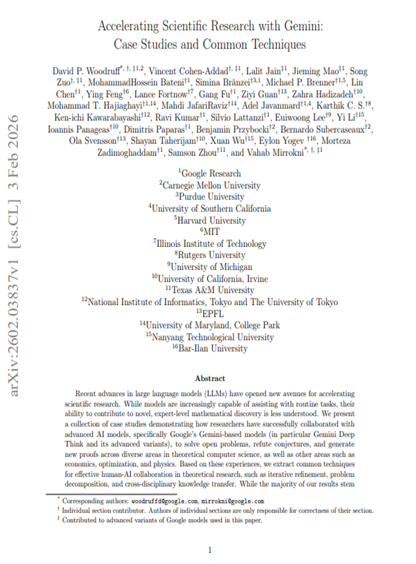 Accelerating Scientific Research with Gemini: Case Studies and Common Techniques