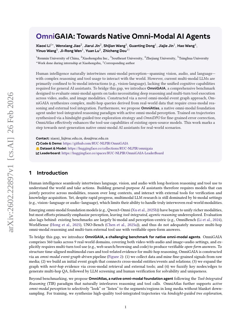 OmniGAIA: Hin zu natively omni-modalen KI-Agenten