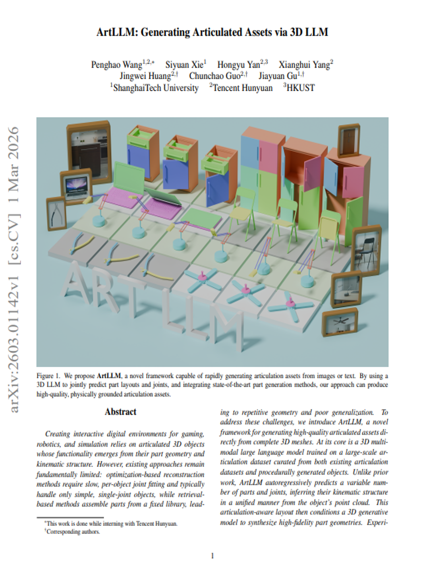 ArtLLM: Generating Articulated Assets via 3D LLM