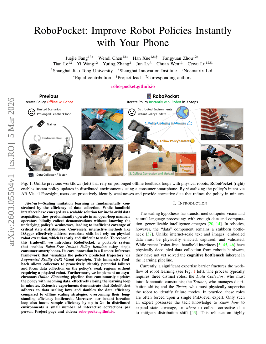 RoboPocket: Improve Robot Policies Instantly with Your Phone