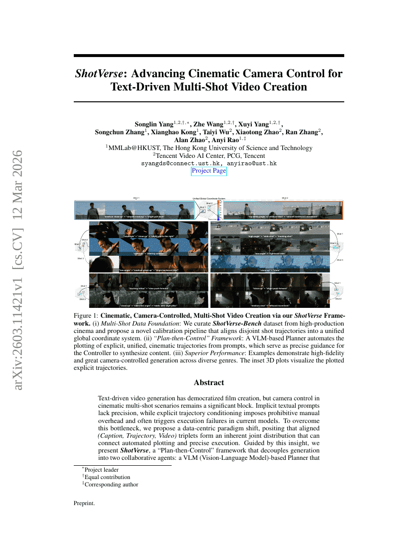 ShotVerse: Advancing Cinematic Camera Control for Text-Driven Multi-Shot Video Creation