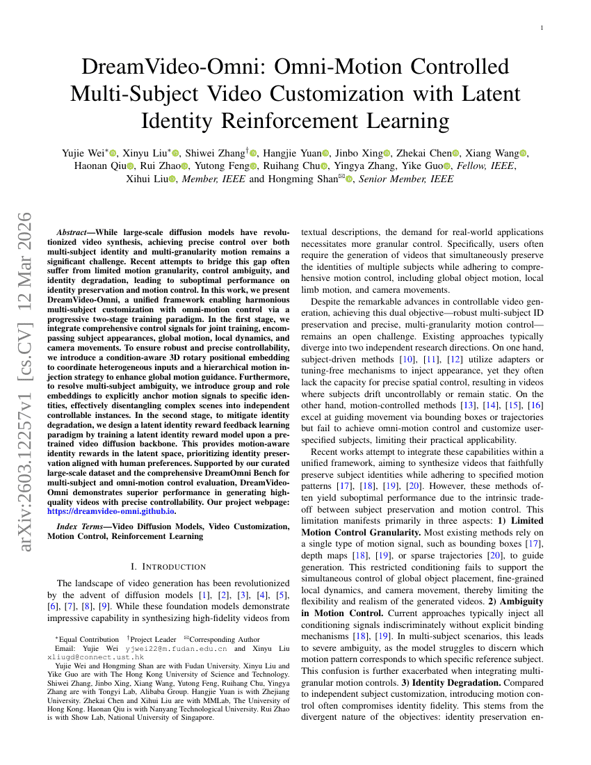 DreamVideo-Omni: Omni-Motion Controlled Multi-Subject Video Customization with Latent Identity Reinforcement Learning
