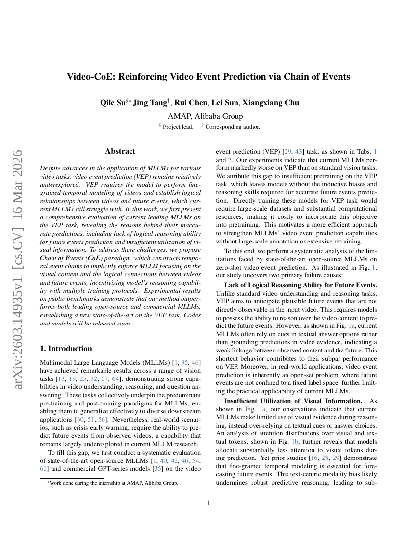Video-CoE: Reinforcing Video Event Prediction via Chain of Events