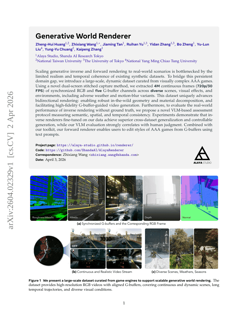 Generative World Renderer