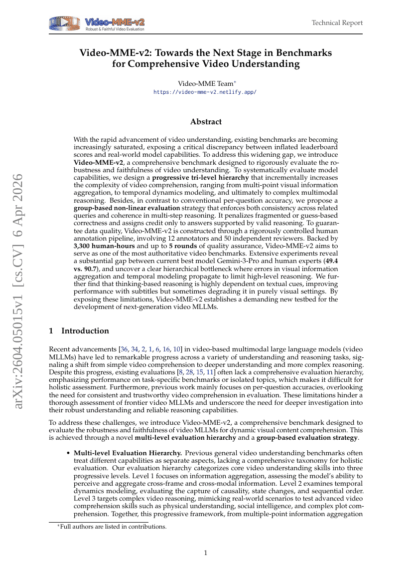 Video-MME-v2: Towards the Next Stage in Benchmarks for Comprehensive Video Understanding