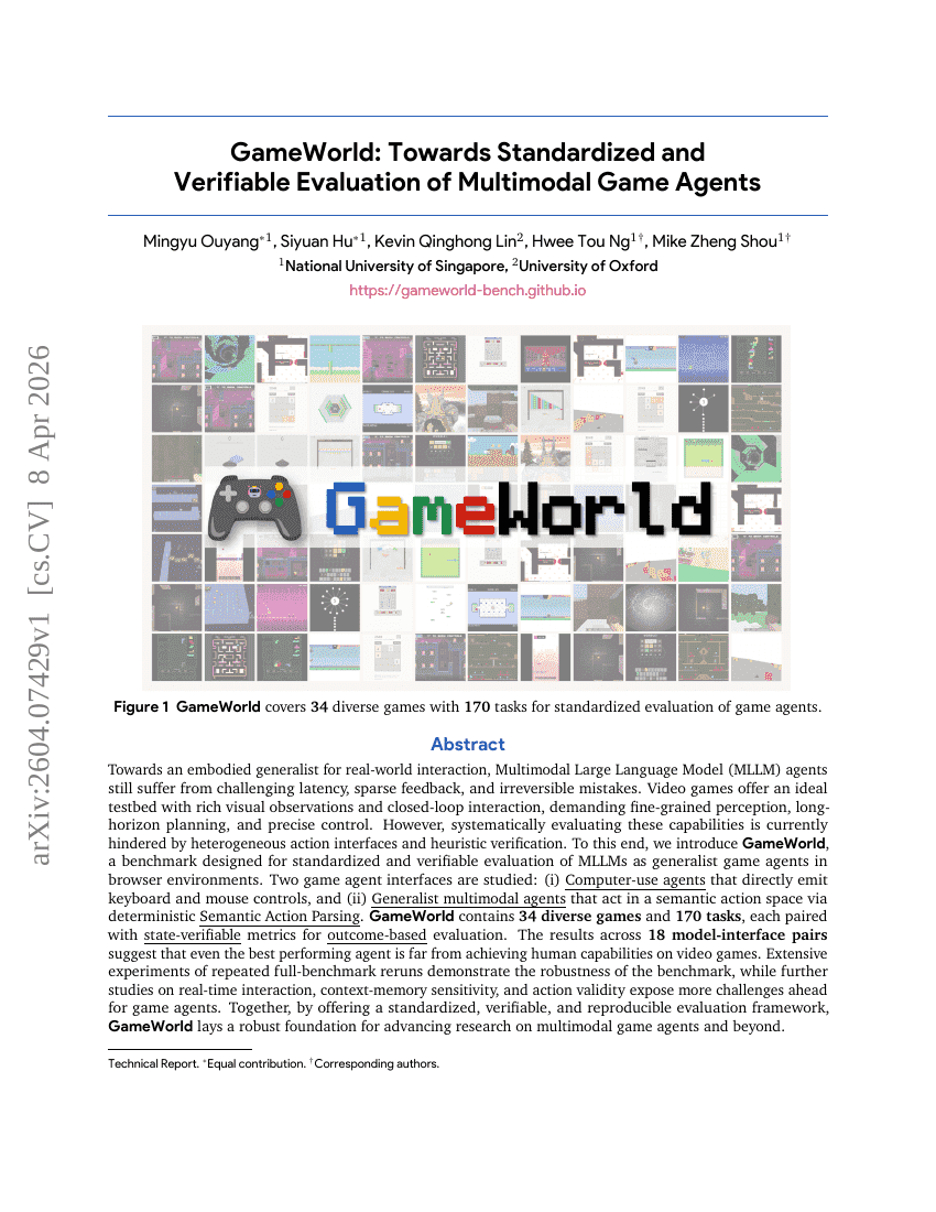 GameWorld: Towards Standardized and Verifiable Evaluation of Multimodal Game Agents