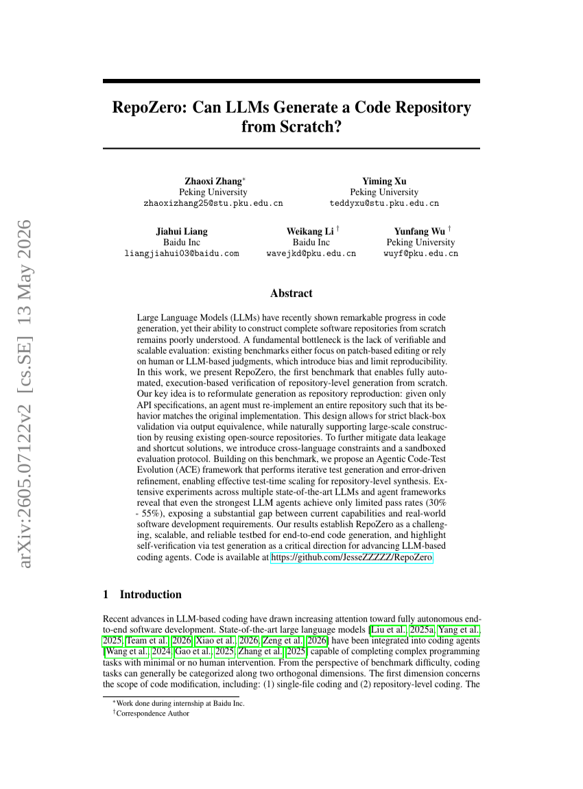 RepoZero: Can LLMs Generate a Code Repository from Scratch?