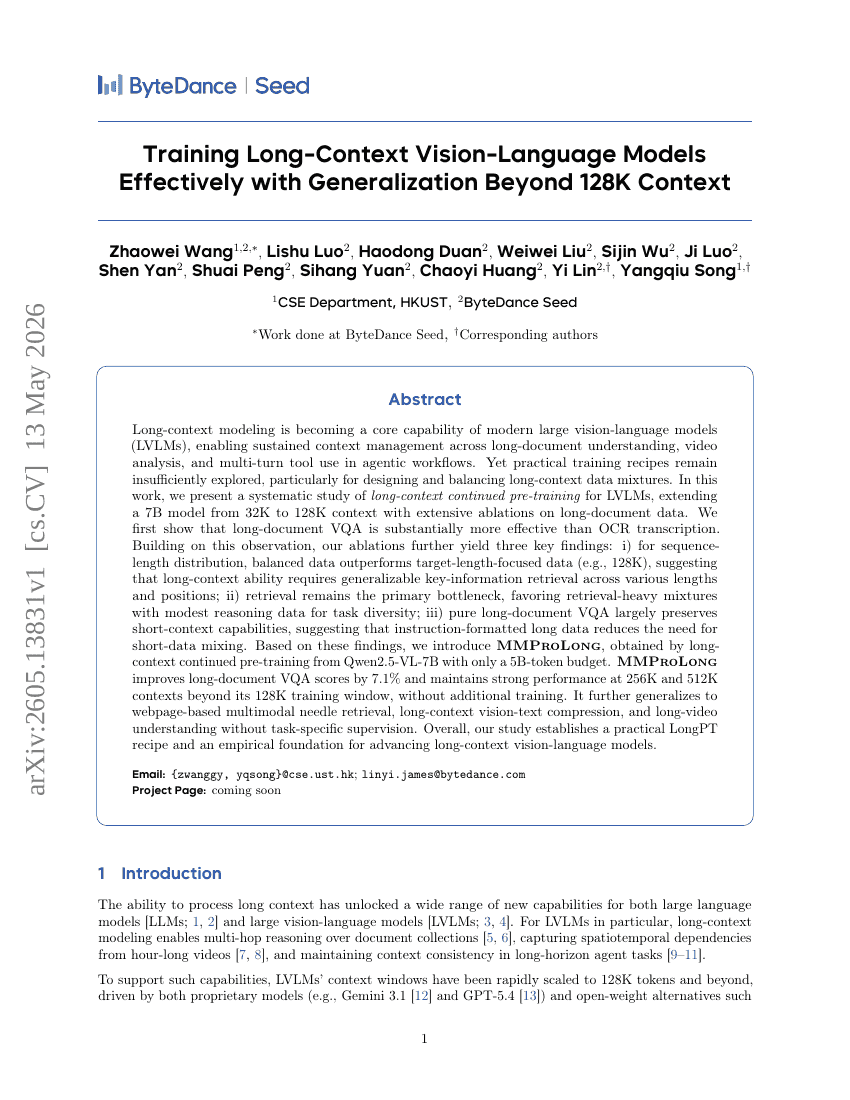 Training Long-Context Vision-Language Models Effectively with Generalization Beyond 128K Context
