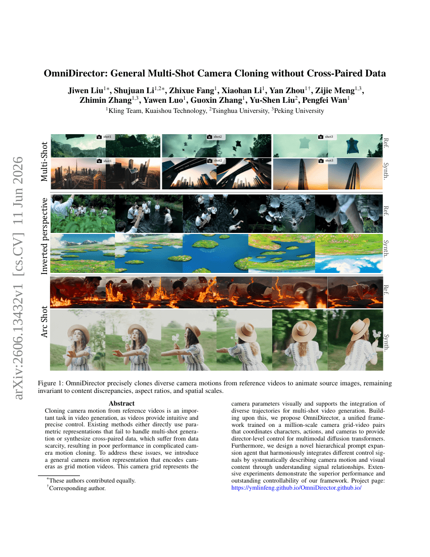 OmniDirector: General Multi-Shot Camera Cloning without Cross-Paired Data