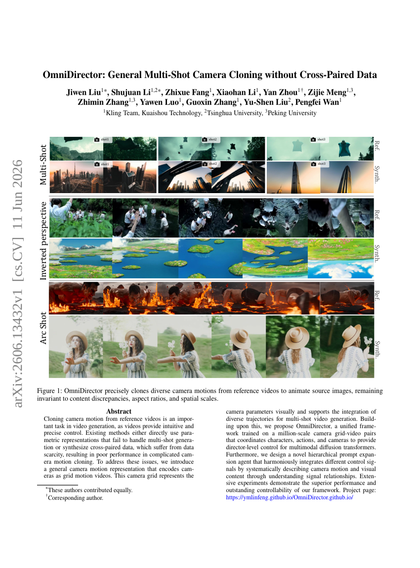 OmniDirector: General Multi-Shot Camera Cloning without Cross-Paired Data