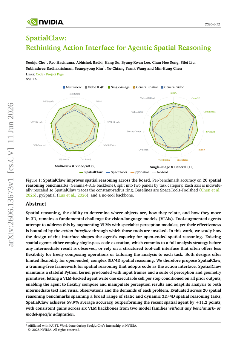 SpatialClaw: Rethinking Action Interface for Agentic Spatial Reasoning