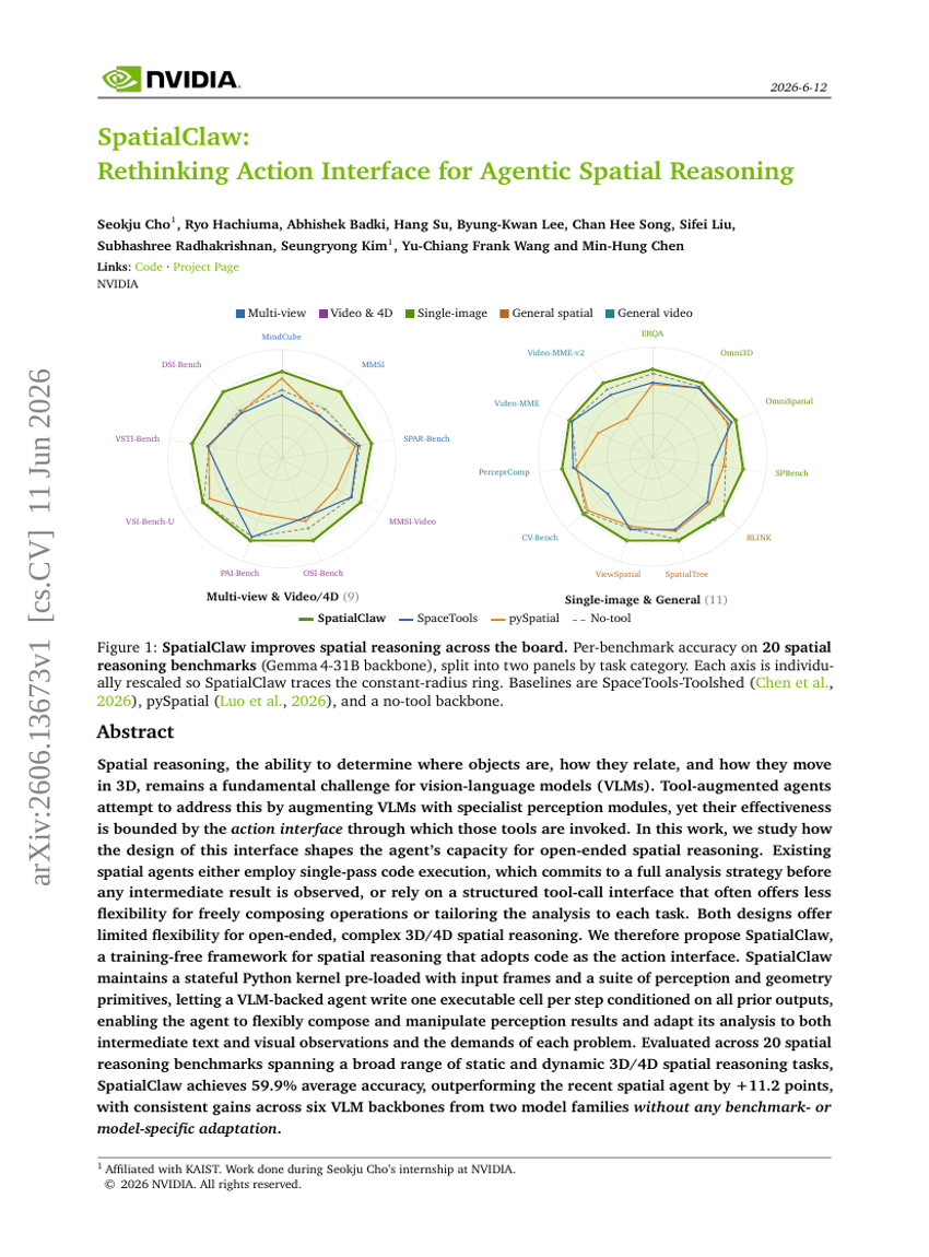 SpatialClaw: Rethinking Action Interface for Agentic Spatial Reasoning