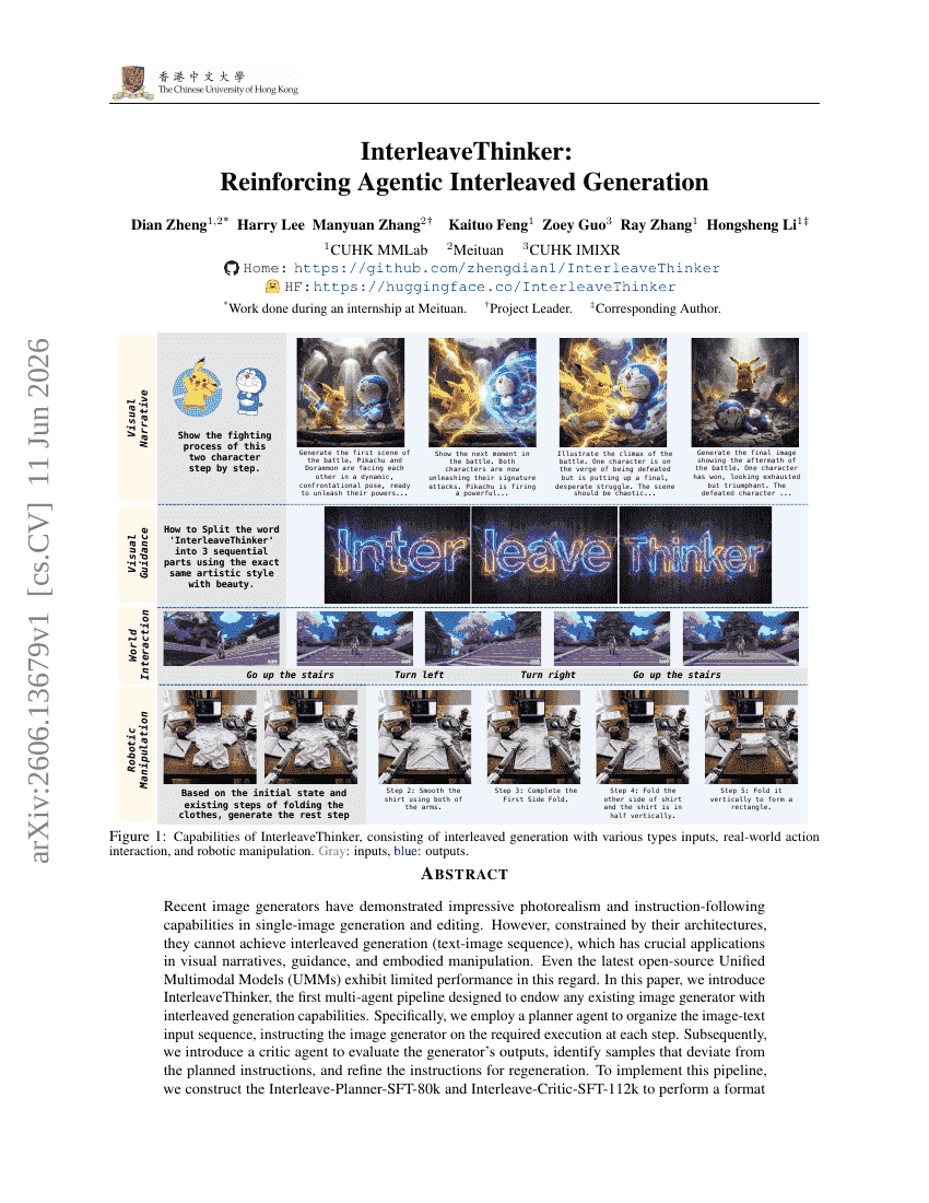 InterleaveThinker: Reinforcing Agentic Interleaved Generation