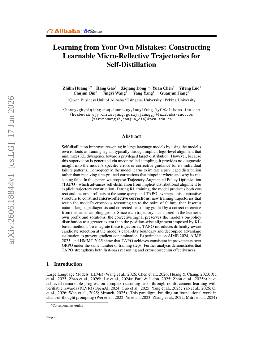 Learning from Your Own Mistakes: Constructing Learnable Micro-Reflective Trajectories for Self-Distillation