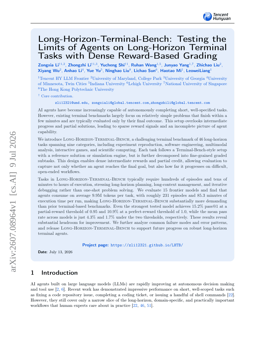 Long-Horizon-Terminal-Bench: Testing the Limits of Agents on Long-Horizon Terminal Tasks with Dense Reward-Based Grading