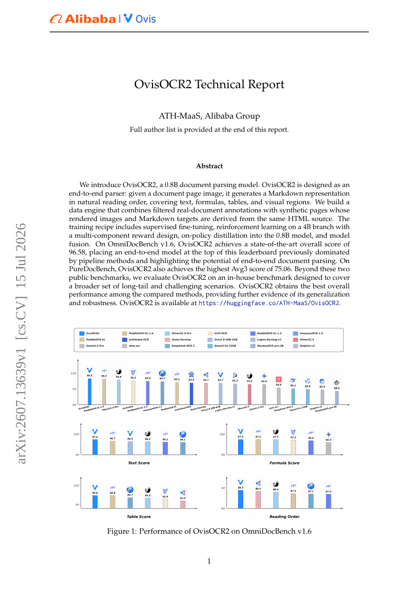 OvisOCR2 Technical Report