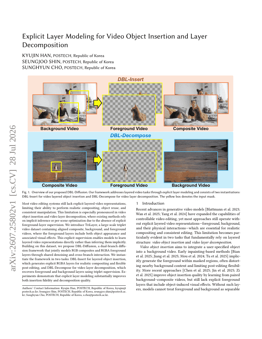 Explicit Layer Modeling for Video Object Insertion and Layer Decomposition