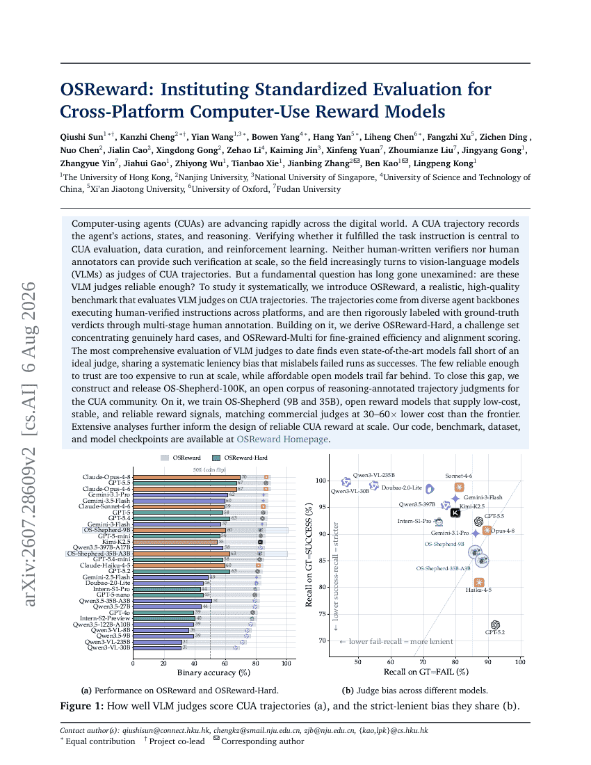 OSReward: Instituting Standardized Evaluation for Cross-Platform Computer-Use Reward Models
