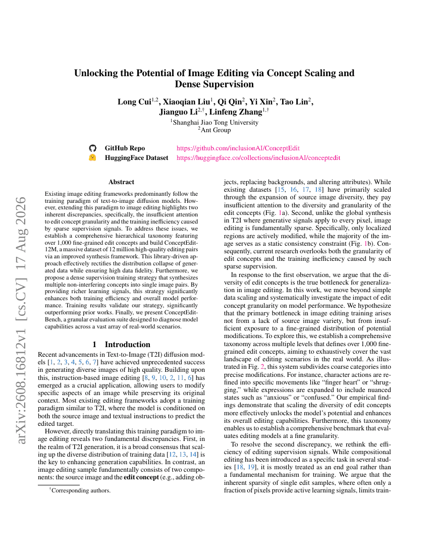 Unlocking the Potential of Image Editing via Concept Scaling and Dense Supervision