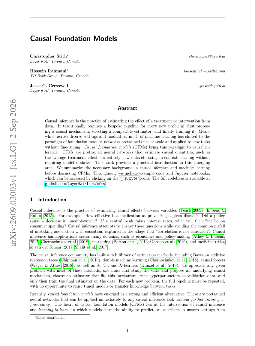 Causal Foundation Models