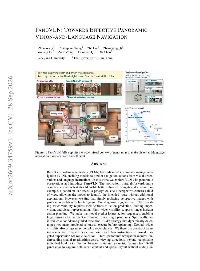 PANOVLN: TOWARDS EFFECTIVE PANORAMIC VISION-AND-LANGUAGE NAVIGATION