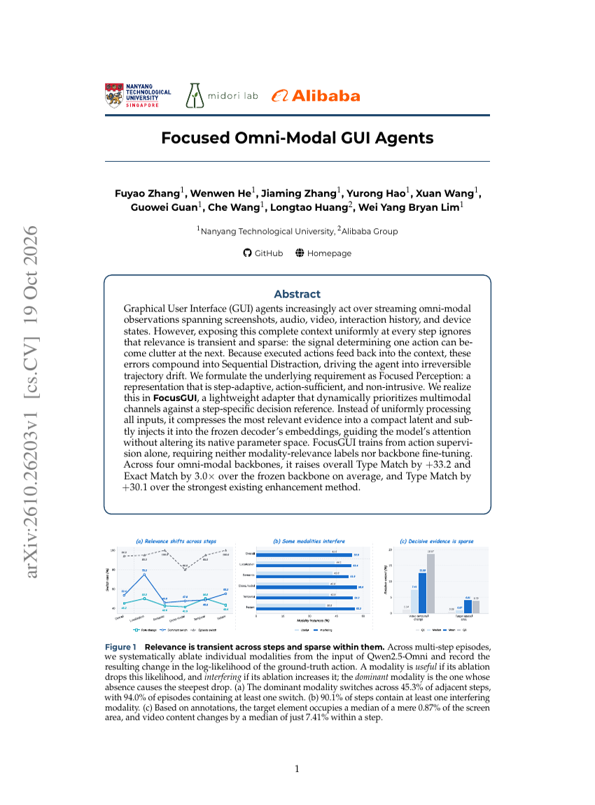 Focused Omni-Modal GUI Agents