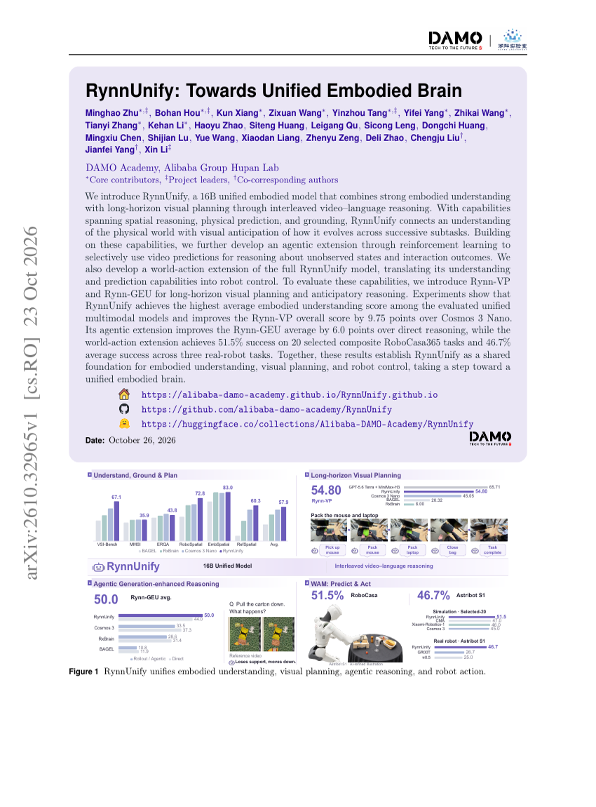 RynnUnify: Towards Unified Embodied Brain