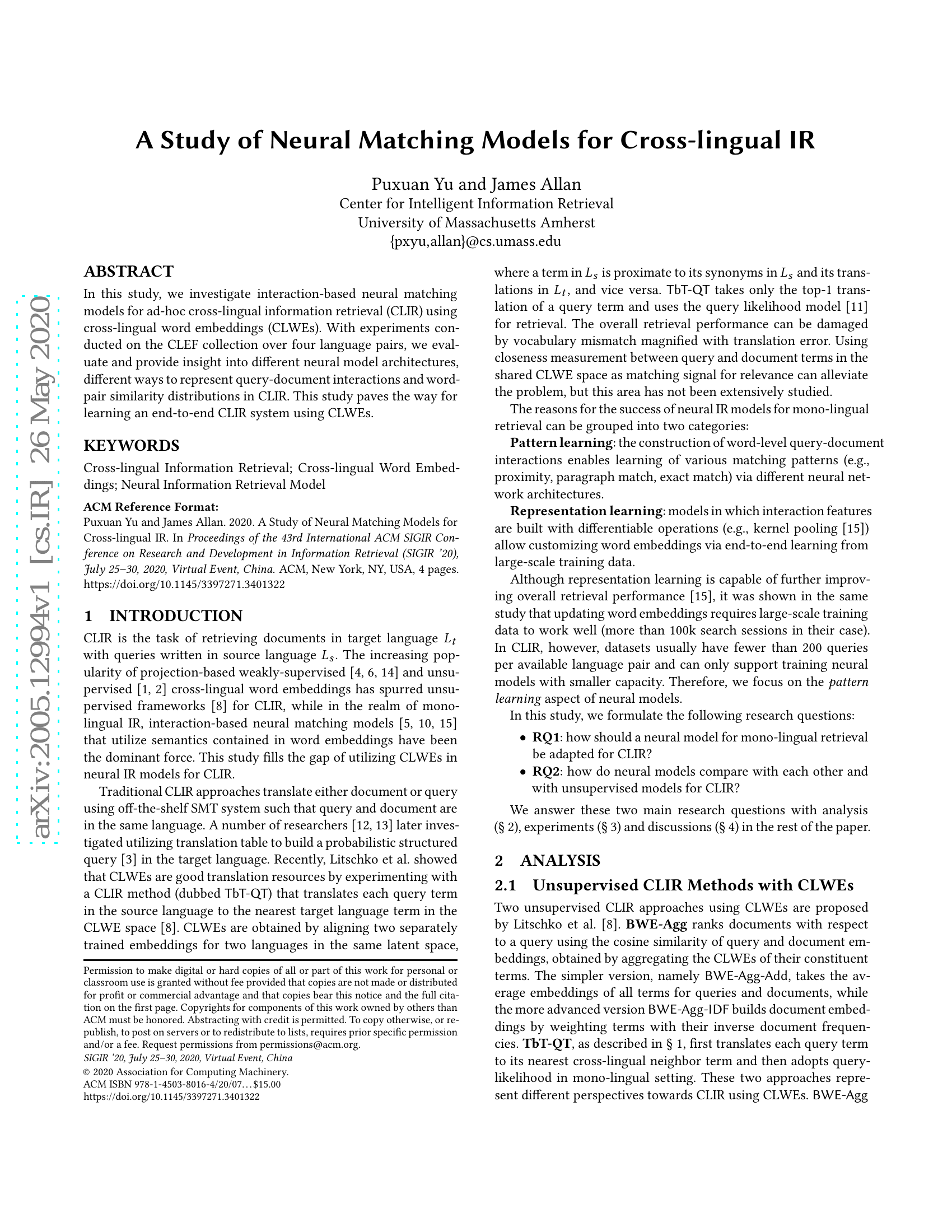 N-gram 与 Embedding 表示在母语识别中的研究