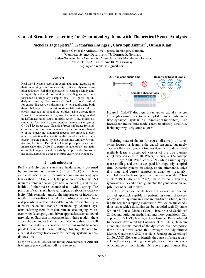 Causal Structure Learning for Dynamical Systems with Theoretical Score Analysis