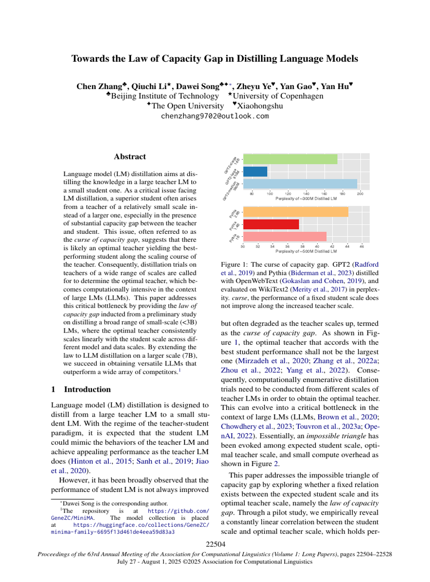 Towards the Law of Capacity Gap in Distilling Language Models