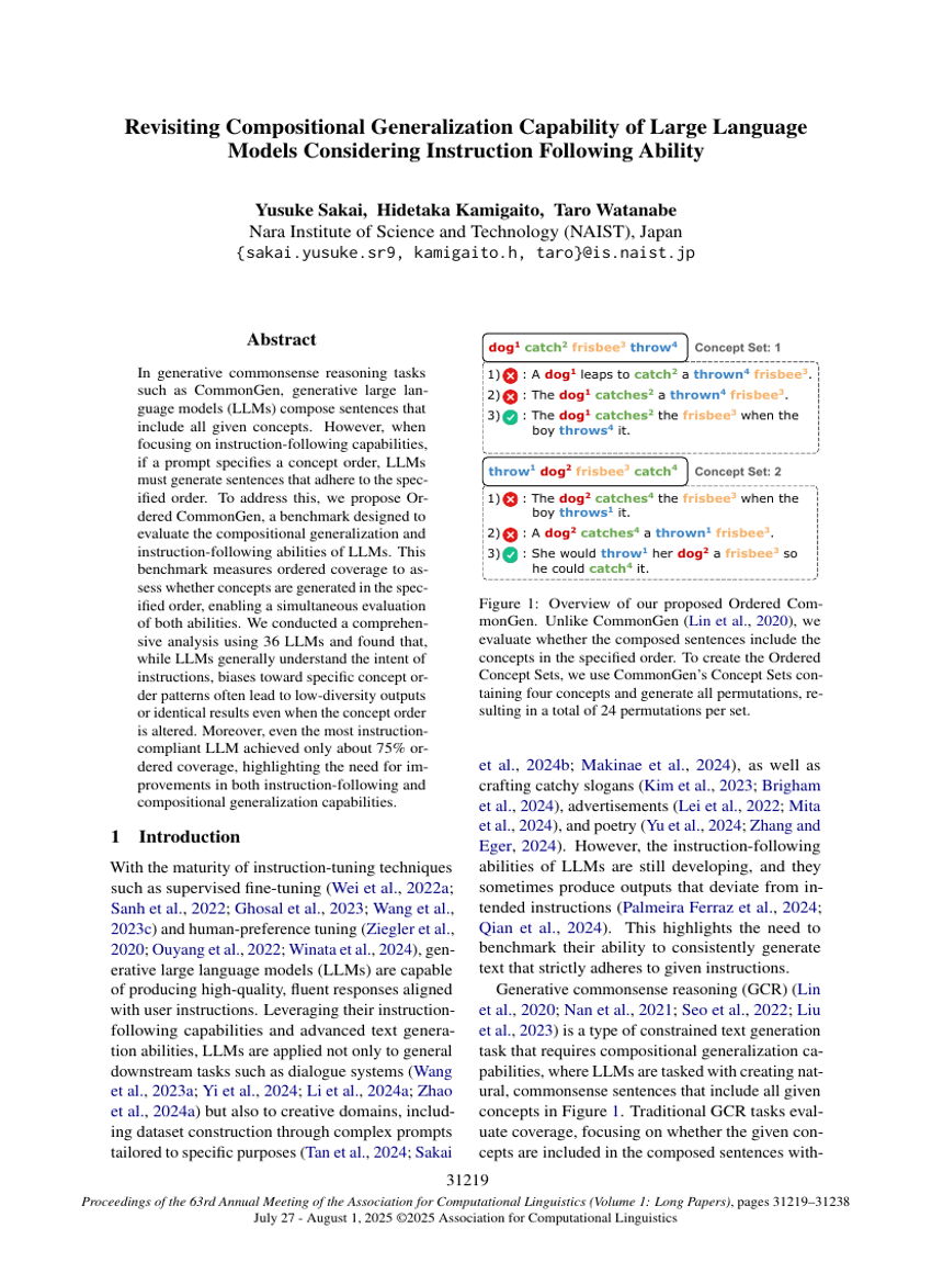 Revisiting Compositional Generalization Capability of Large Language Models Considering Instruction Following Ability