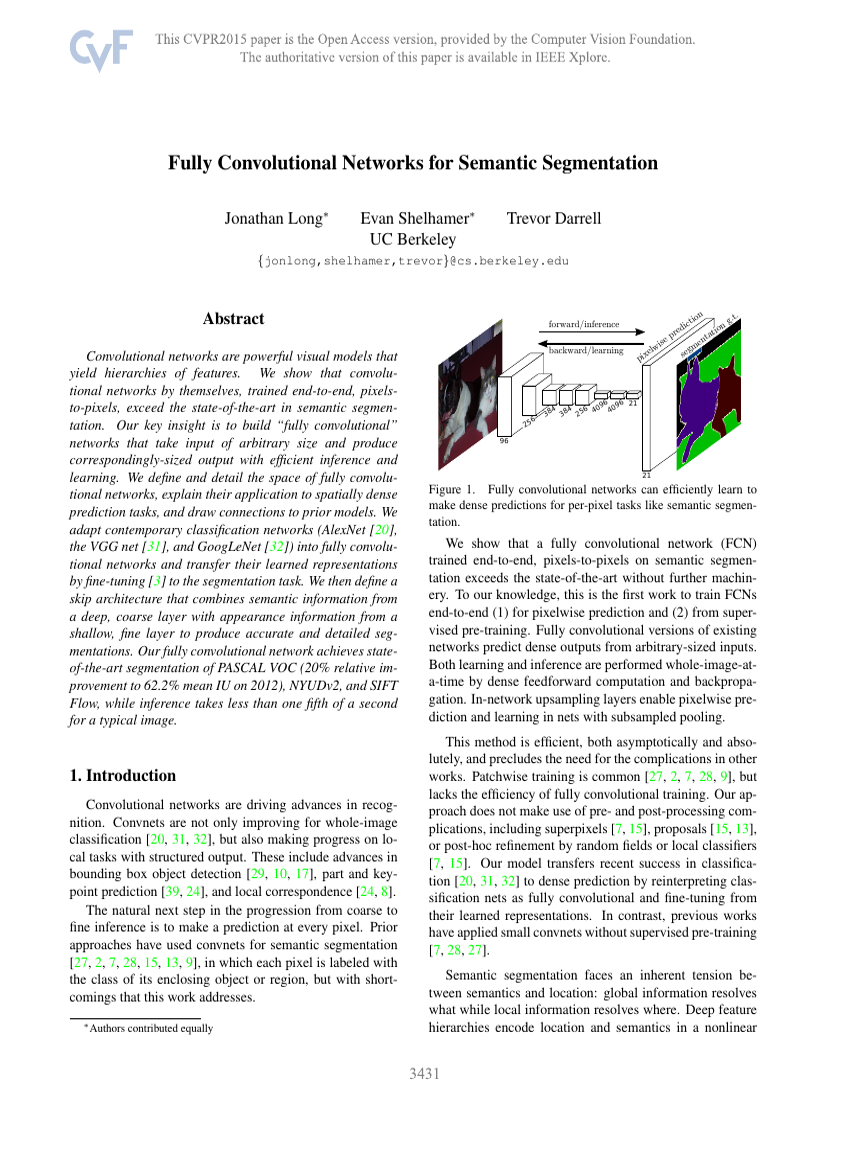 Fully Convolutional Networks for Semantic Segmentation