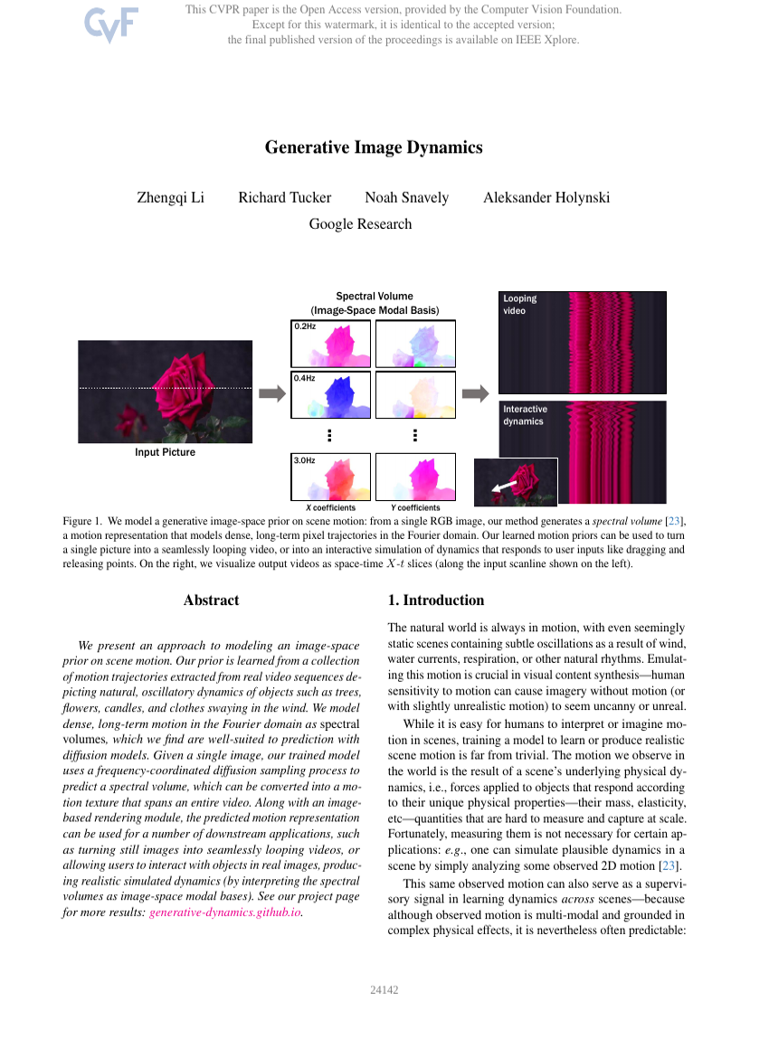 Generative Image Dynamics