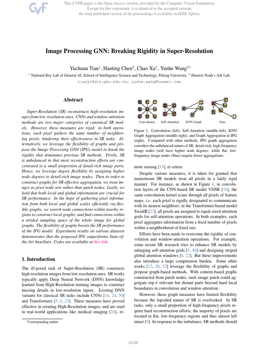 Image Processing GNN: Breaking Rigidity in Super-Resolution