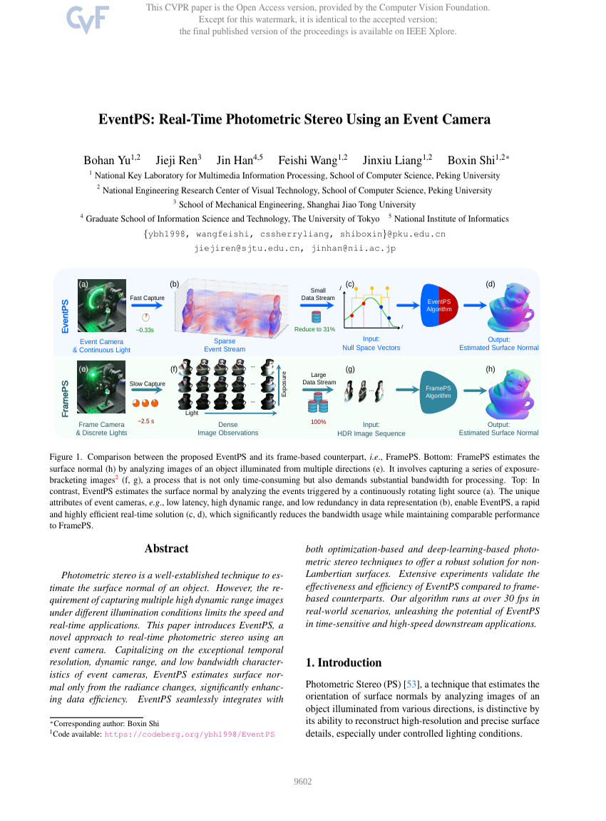 EventPS: Real-Time Photometric Stereo Using an Event Camera