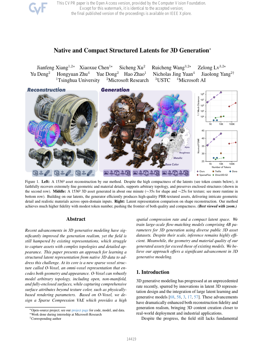 Native and Compact Structured Latents for 3D Generation