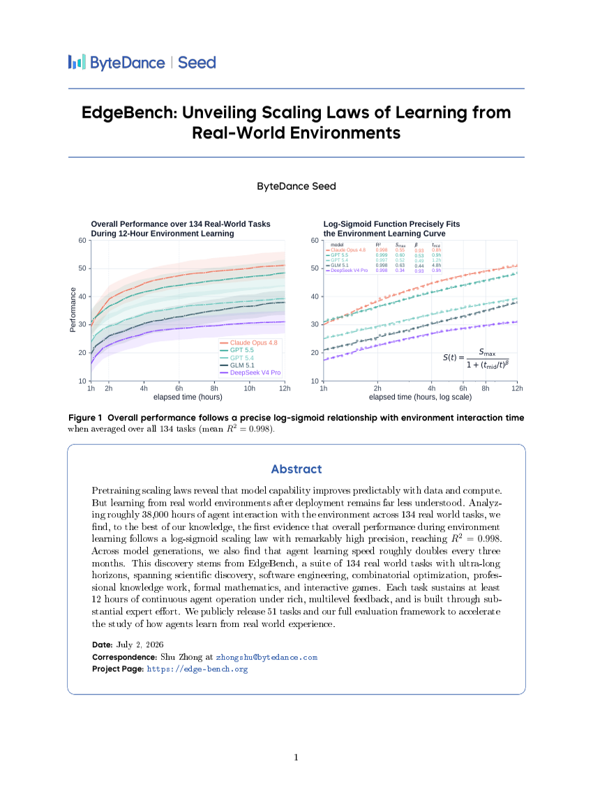 EdgeBench: Unveiling Scaling Laws of Learning from Real-World Environments
