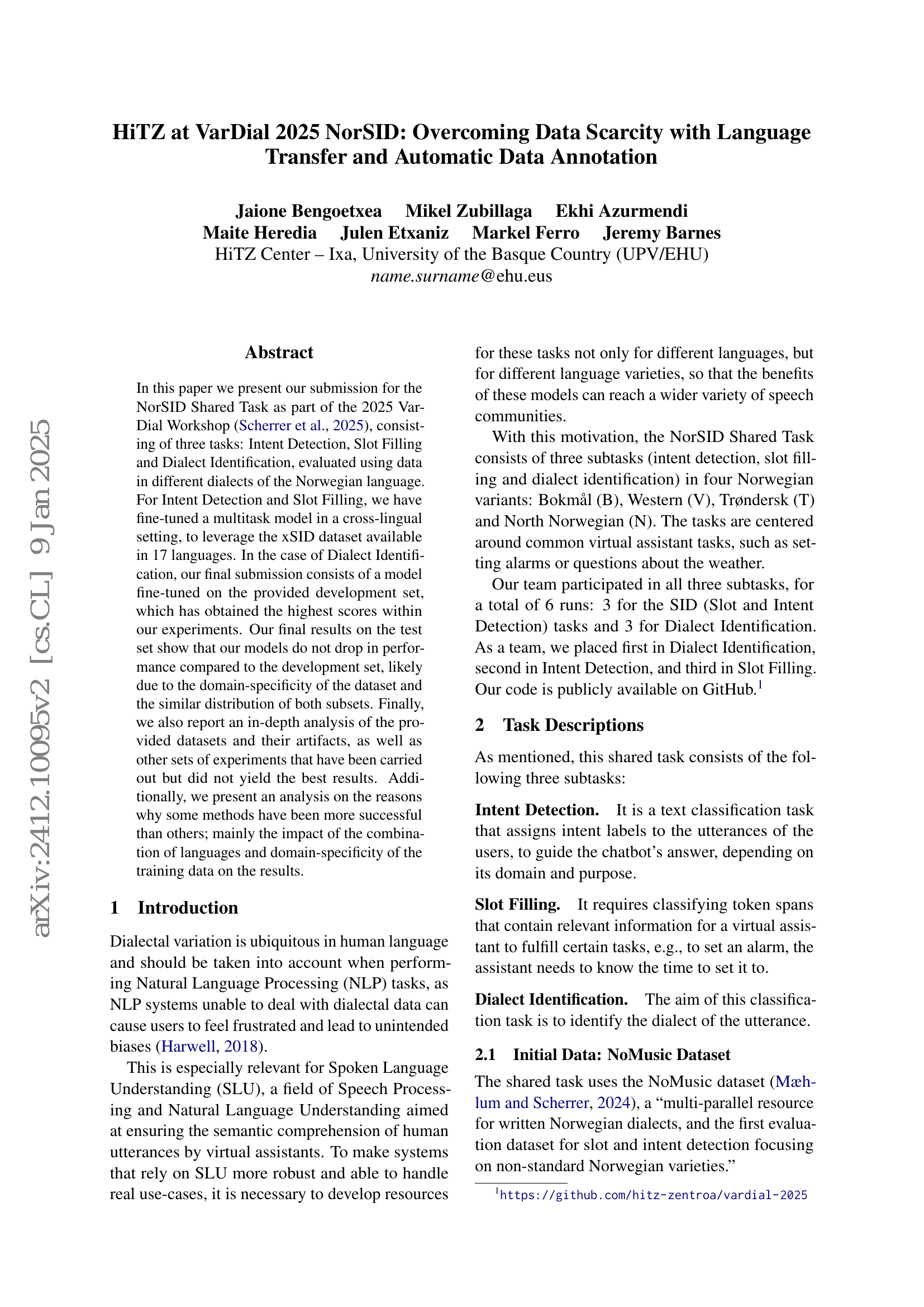 HiTrans: A Transformer-Based Context- and Speaker-Sensitive Model for Emotion Detection in Conversations
