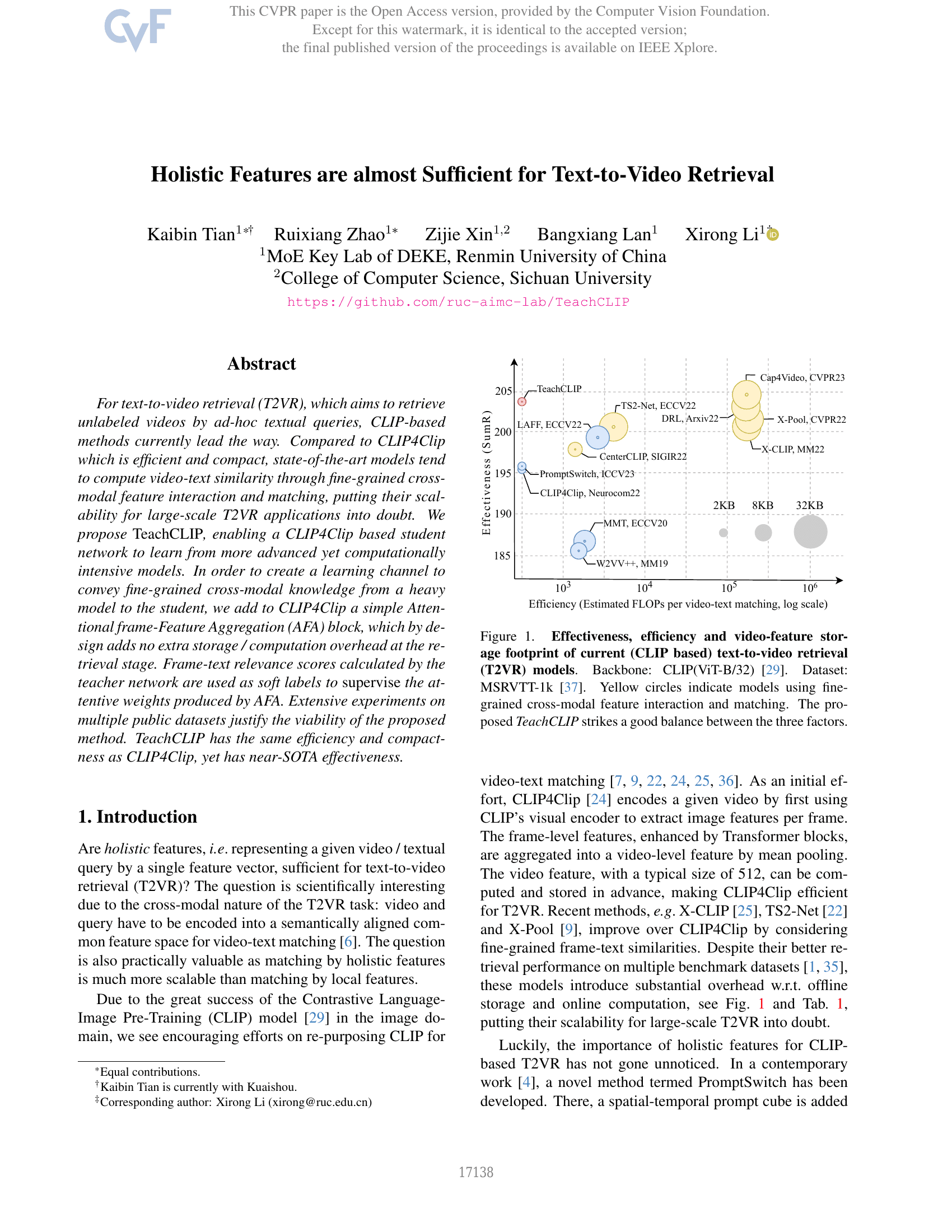 Holistic Features are almost Sufficient for Text-to-Video Retrieval