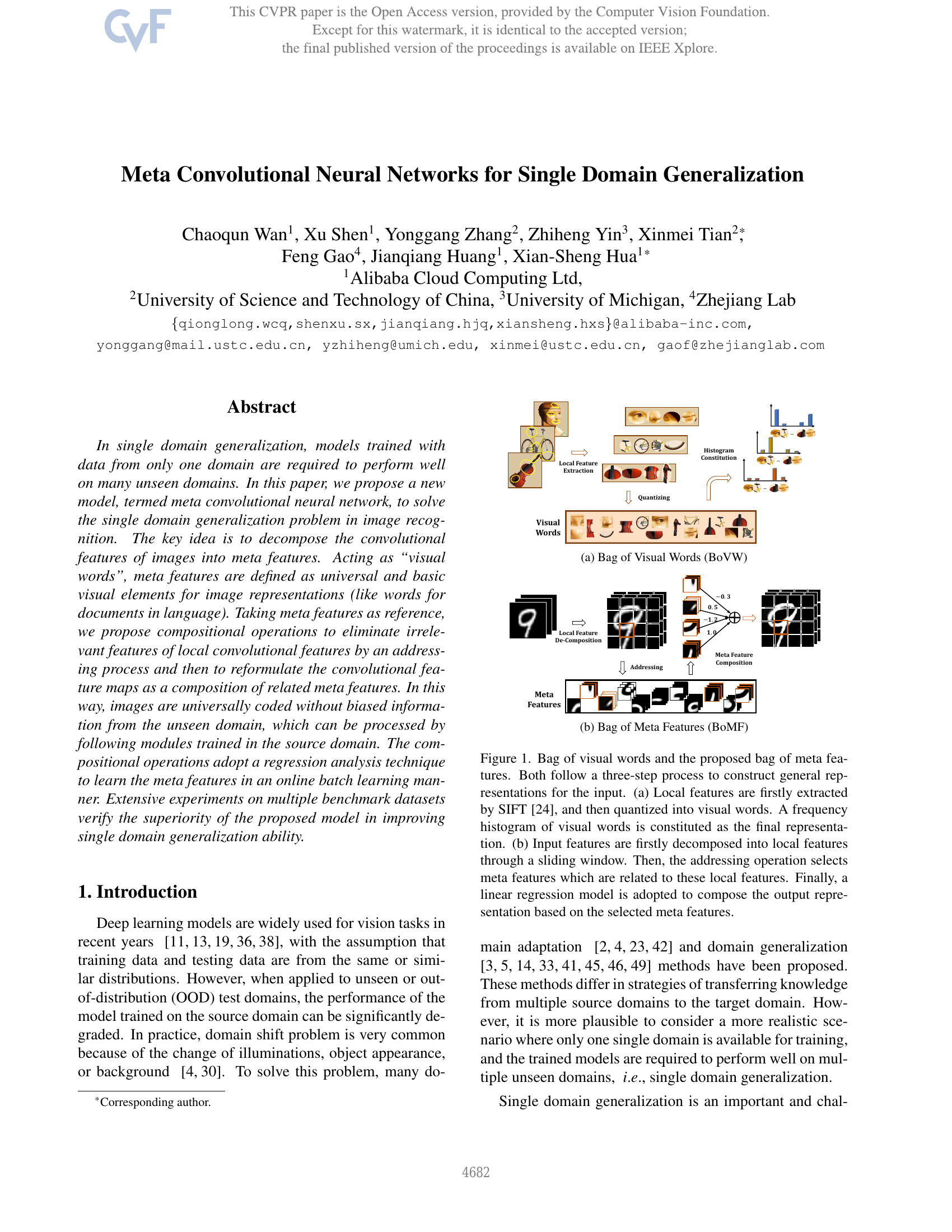 Réseaux de neurones convolutionnels métas pour la généralisation sur un seul domaine